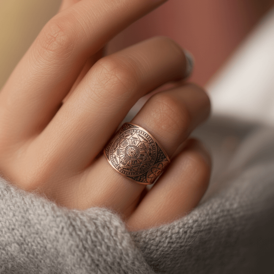 The Three Elements  |  Handcrafted 100% Pure Copper Rings