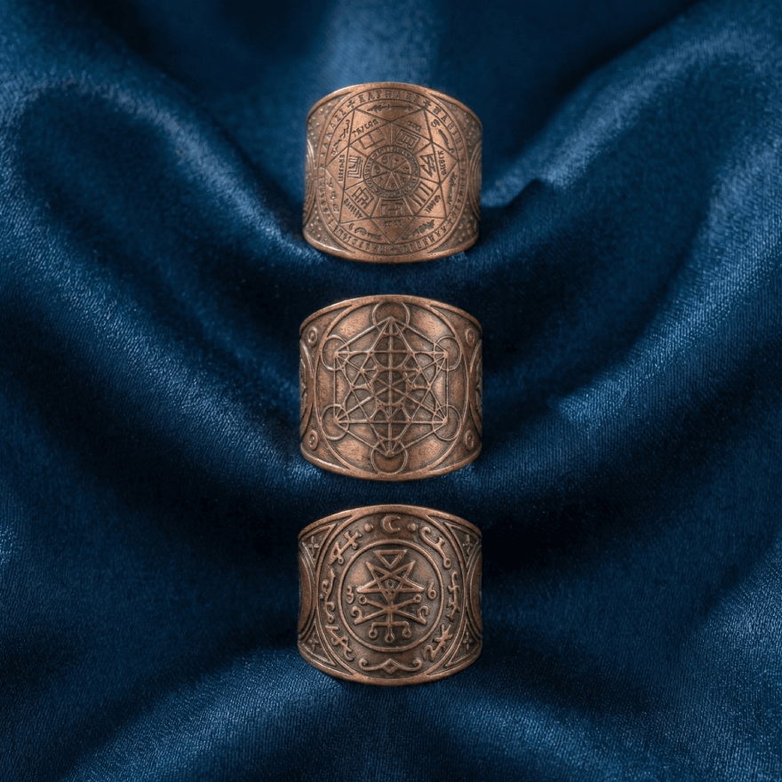 The Three Elements  |  Handcrafted 100% Pure Copper Rings